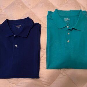 2 Men's Polo Shirts Size L